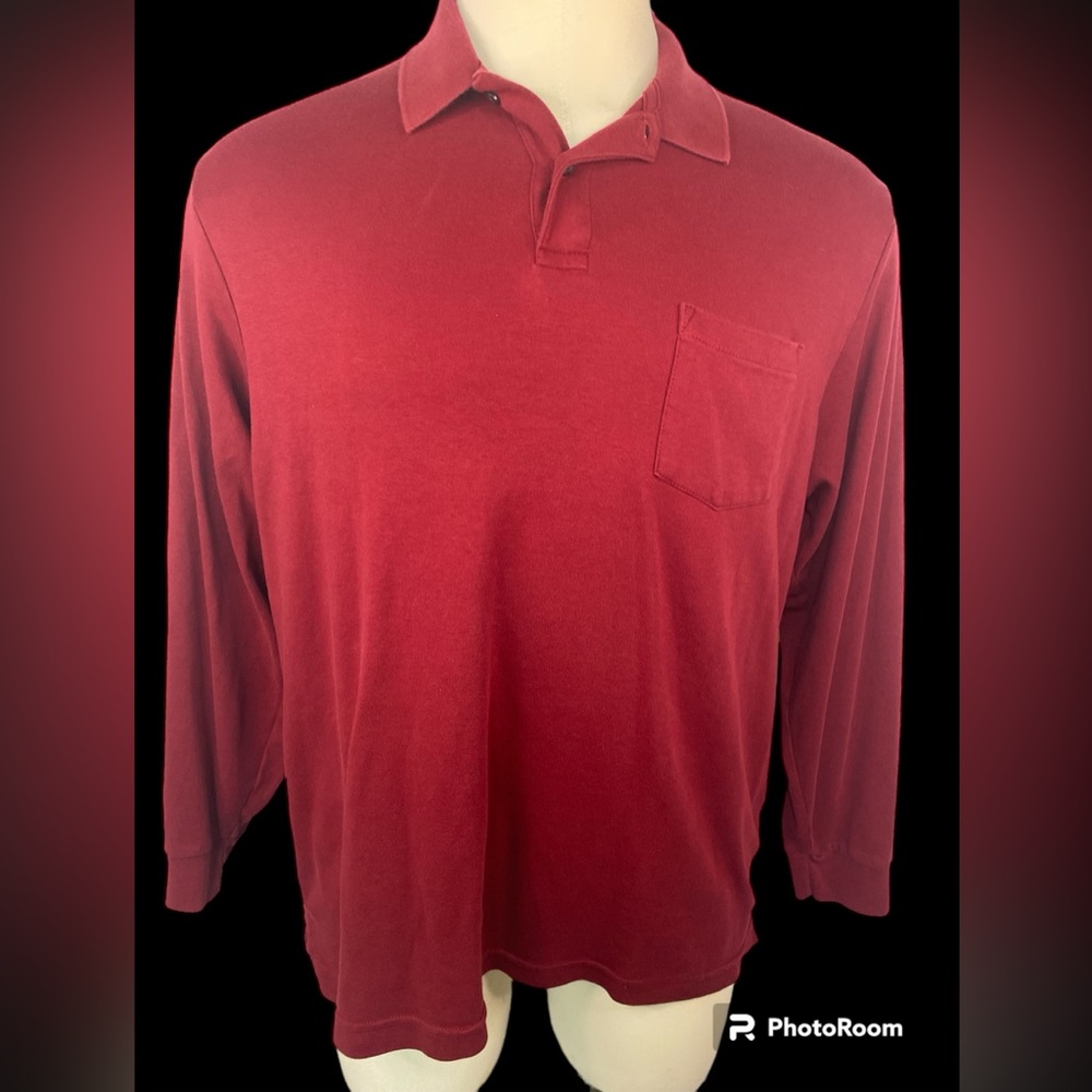 Roundtree and Yorke Silky Finish Collection LS Pullover Shirt Men’s Large